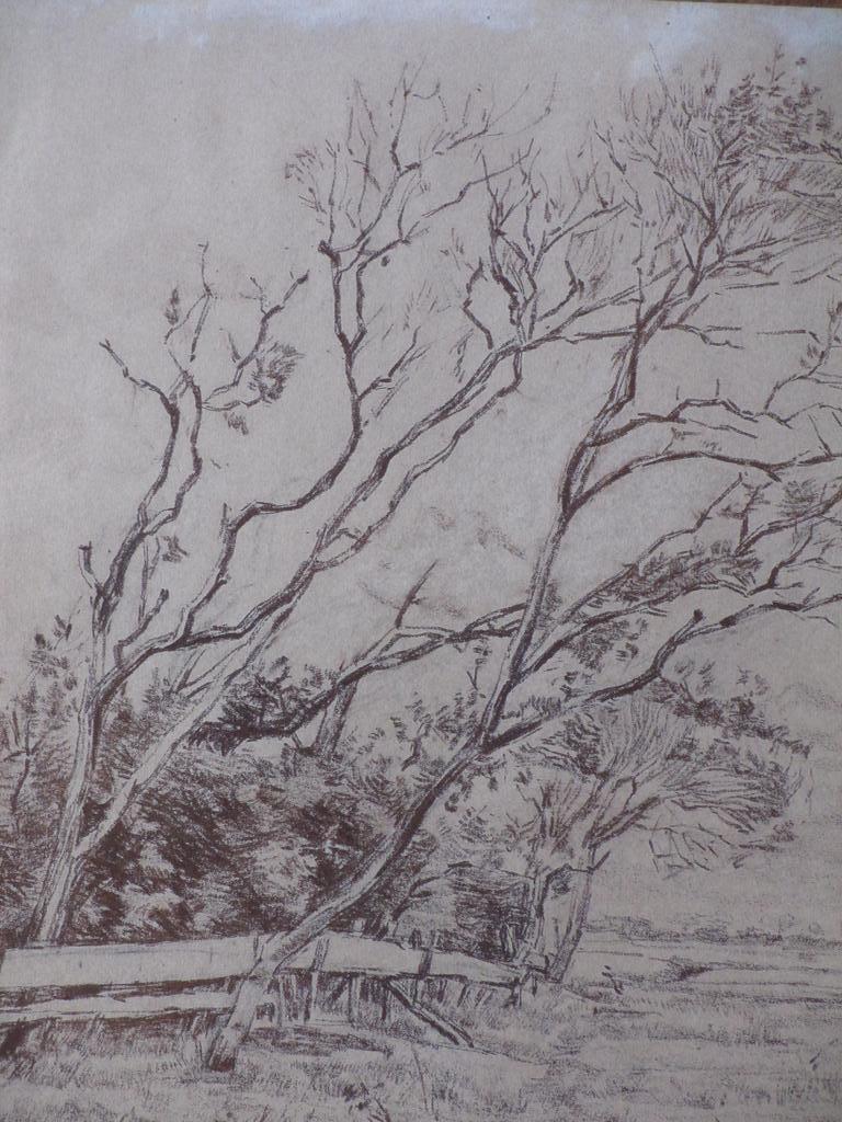 Pieter de Zwart, Windrijk landschap, Tekening kopen? Bied vanaf 1!