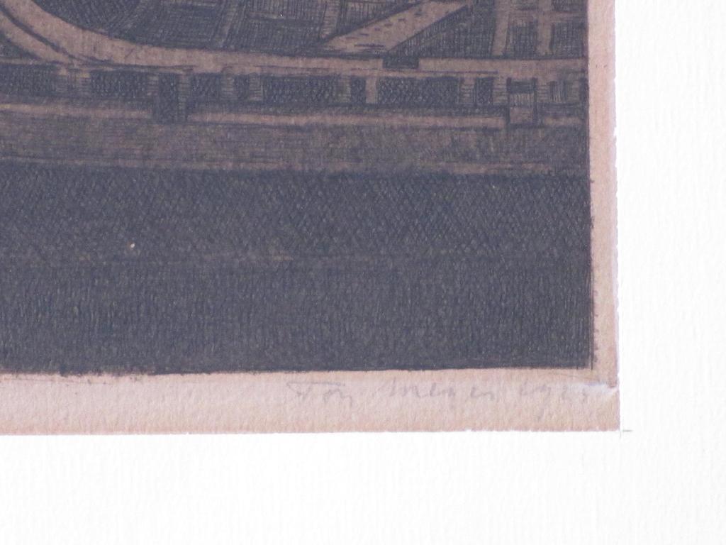 Ton Meijer, Schepen in een Hollandse haven, Ets 1925 kopen? Bied vanaf 40!