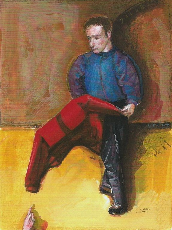 Peter van Poppel, Zeefdruk, De Jongens, Gesigneerd kopen? Bied vanaf 75!