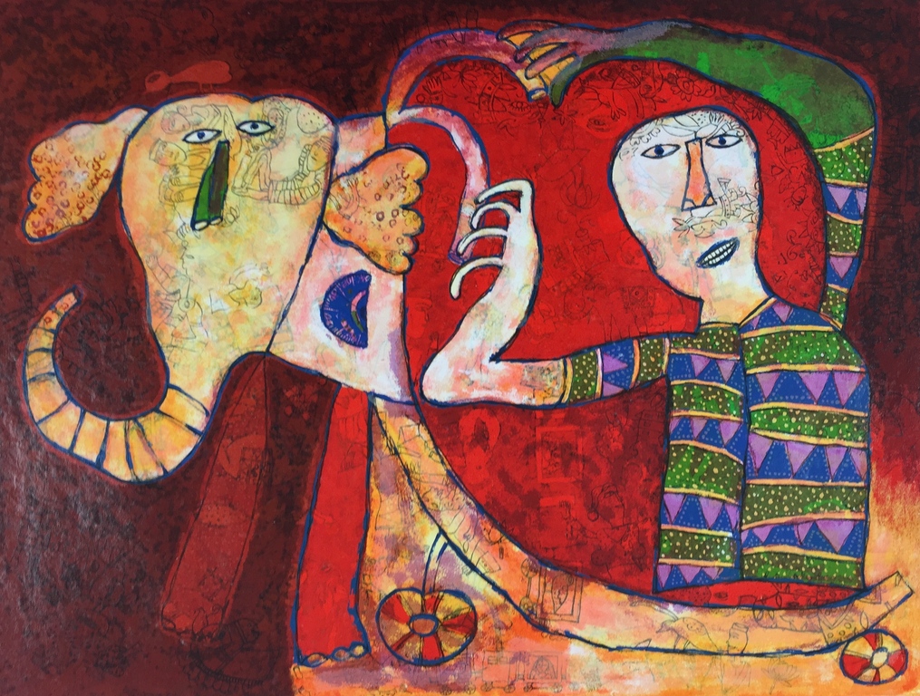 Shahid Parvez - Shahid Parvez, kleurenzeefdruk, 2005 verkocht voor € 100!