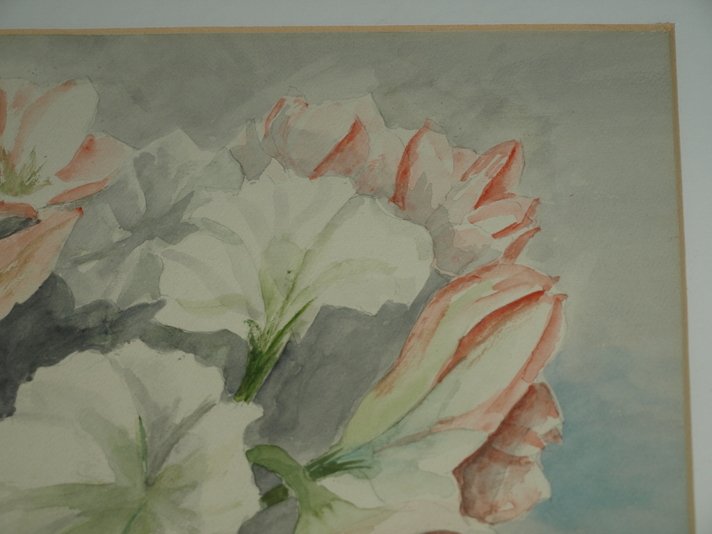 G. Vooren: Aquarel – Stilleven met bloemen – Gesigneerd & ingelijst, 1989 kopen? Bied vanaf 1!