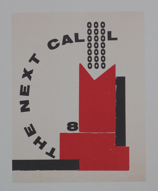 Henkdrik Werkman: Zeefdruk, The next call 8 (titelblad tijdschrift) verkocht voor € 85!