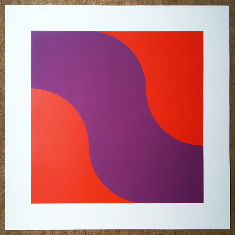 Hans Koetsier - Compositie, zeefdruk (tweeluik, groot) kopen? Bied vanaf 150!