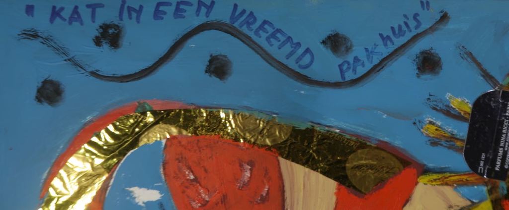 Lot met 4x olieverf en collage van Meertje Kaal kopen? Bied vanaf 1!
