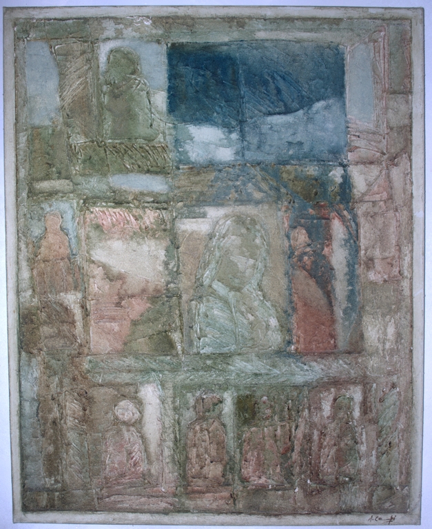 Reliëf I - olieverf op linnen 100x80 cm verkocht voor € 209!