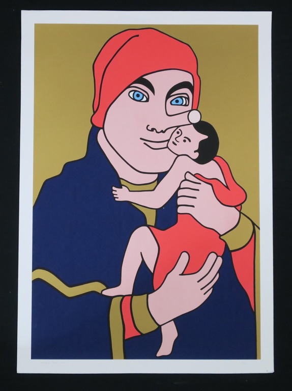 Wouter van Riessen: Zeefdruk, Pinocchio Madonna (groot) verkocht voor € 35!
