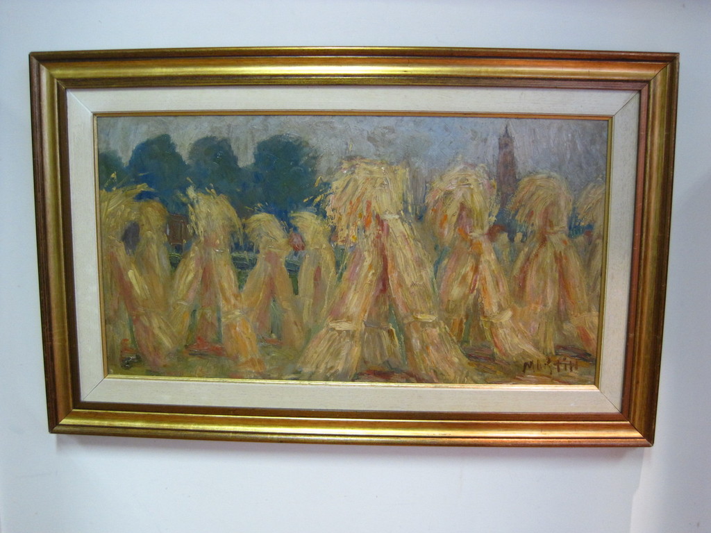 Martin Roestenburg 1909-1966 "Hooischelven bij Son en Breugel" ca. 1920 verkocht voor € 163!