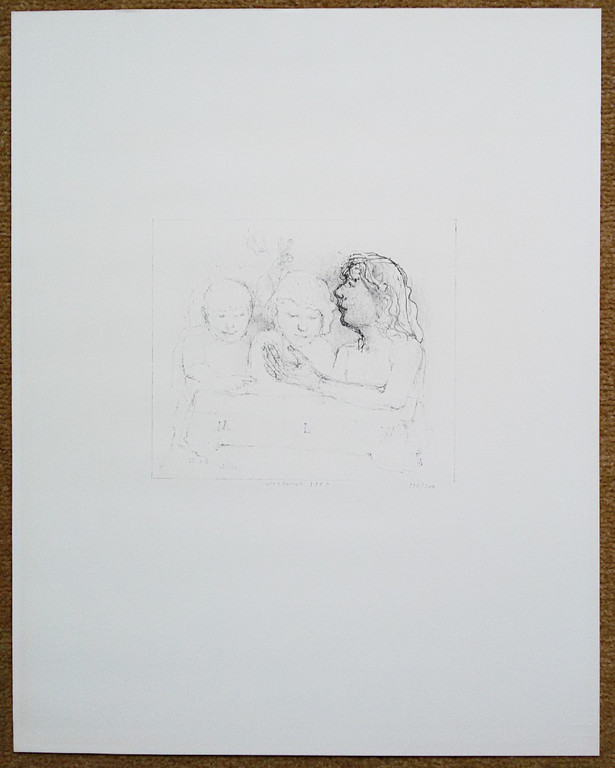 Co Westerik - Familie, litho (mooi ingelijst) kopen? Bied vanaf 150!