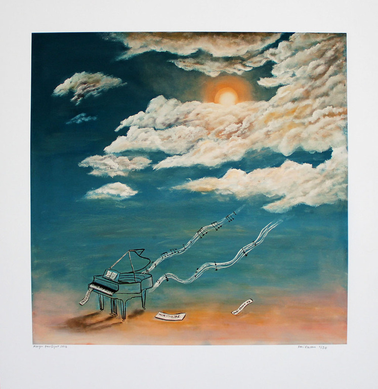 PARI RAVAN. -Morgen- uit de Peer Gynt Suite. Glicee. Handgesigneerd. 2016 18/30 verkocht voor € 57!