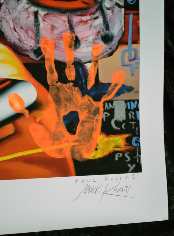 Mark Kostabi en Paul Kostabi - Uniek bewerkte Giclee - handgesigneerd (2x) - gelimiteerde oplage - 2013 kopen? Bied vanaf 295!