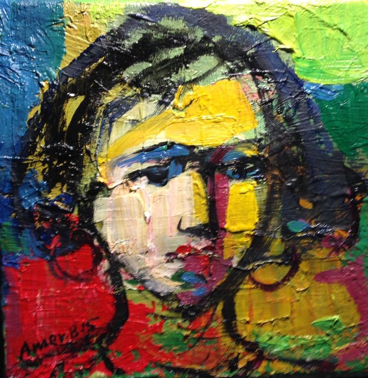 Hoop van Amer Bader; olie op canvas;  verkocht voor € 180!