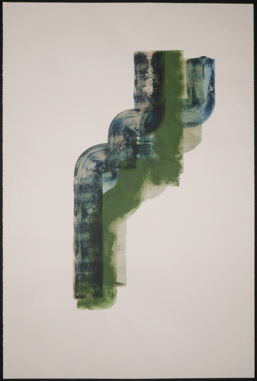 Hans Schraven - Hans Schraven: Acryl op papier, Abstracte compositie kopen? Bied vanaf 1!