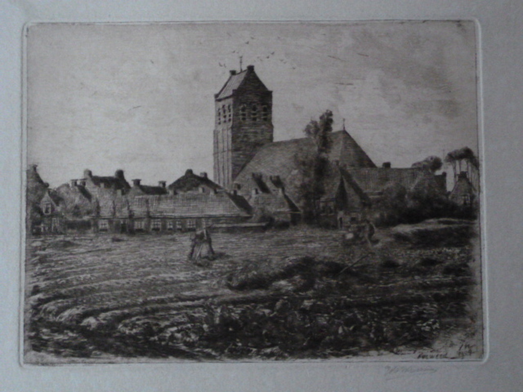 Ids Wiersma - ets - Ferwerd verkocht voor € 250!