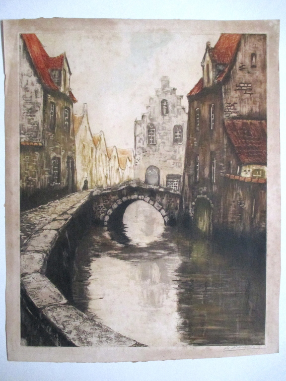 Kleurenets, de Beauvais, Paris Etching Society ca 1933 kopen? Bied vanaf 35!