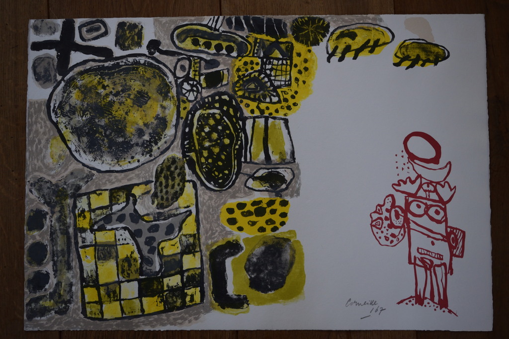 Corneille - Kleurenlitho - Femme de Nuit et d'aube - 1967 kopen? Bied vanaf 350!