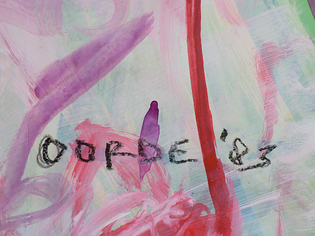 Peter van Oorde - Abstract, acrylverf op papier (groot) kopen? Bied vanaf 60!