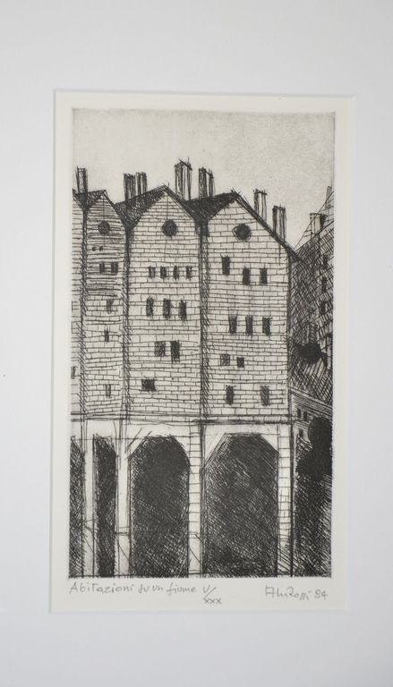 Aldo Rossi: Ets. Abitazioni su un fiume verkocht voor € 150!