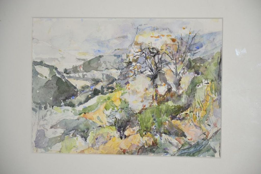 Lau Heidendael: aquarel Landschap verkocht voor € 40!