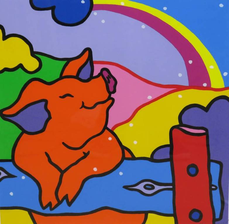 Shunyam: Zeefdruk, The universe is mine - Ingelijst verkocht voor € 50!