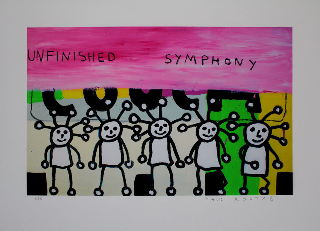 PAUL KOSTABI Gr.Giclee UNFINISHED SYMPHONY Handgesigneerd kopen? Bied vanaf 45!