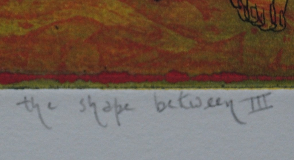 Mark Visione - gesigneerde ets - and the shape between III kopen? Bied vanaf 40!