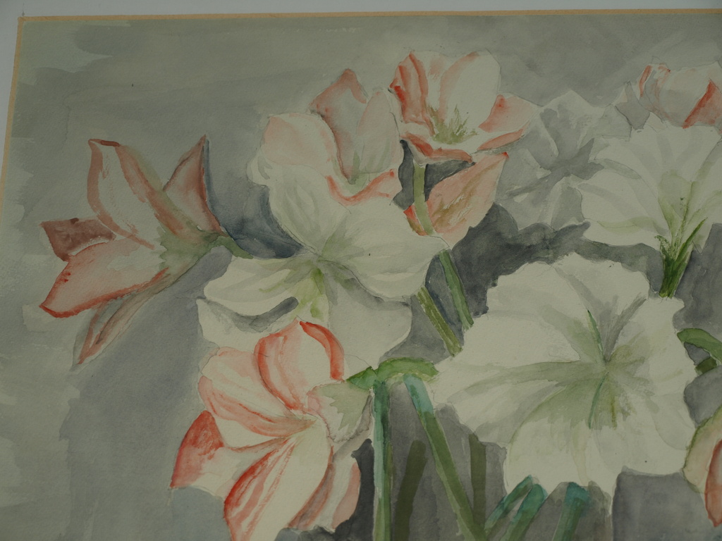 G. Vooren: Aquarel – Stilleven met bloemen – Gesigneerd & ingelijst, 1989 kopen? Bied vanaf 1!