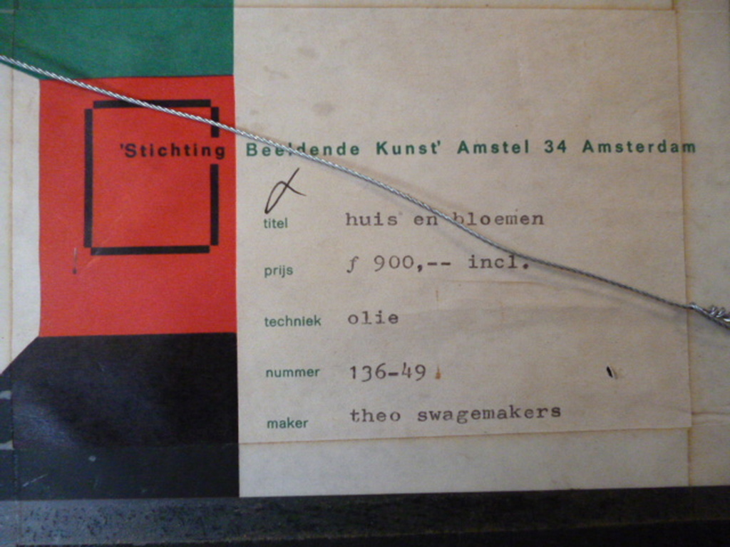 Theo Swagemakers-Olieverf-Huis en bloemen kopen? Bied vanaf 195!