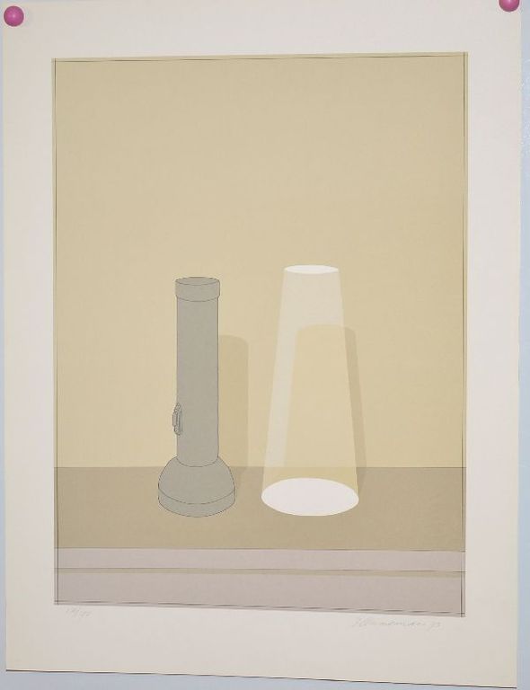 Jeroen Henneman: Zeefdruk Zaklamp & Lichtbundel, 1973 kopen? Bied vanaf 125!