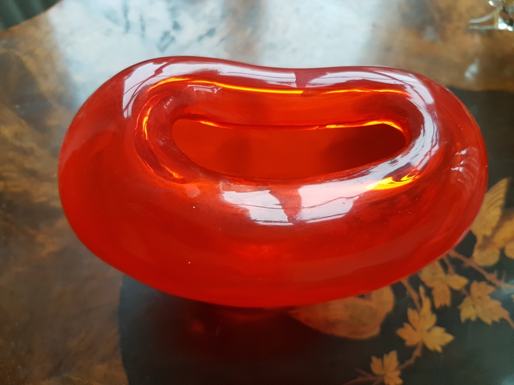 Vaas HOLMEGAARD 1960  glas hartvormig kopen? Bied vanaf 25!