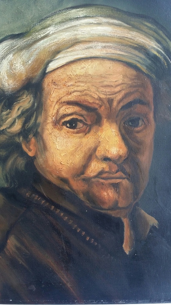 Onbekend. Olieverf op doek. Naar Rembrandt. kopen? Bied vanaf 5!