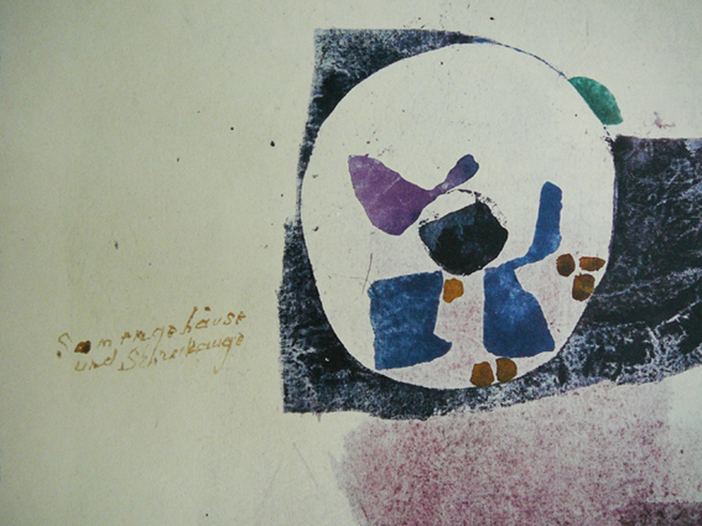 Julius Bissier (1893 - 1965): 'Zaaddop en Schrikoog' -1961- kopen? Bied vanaf 59!