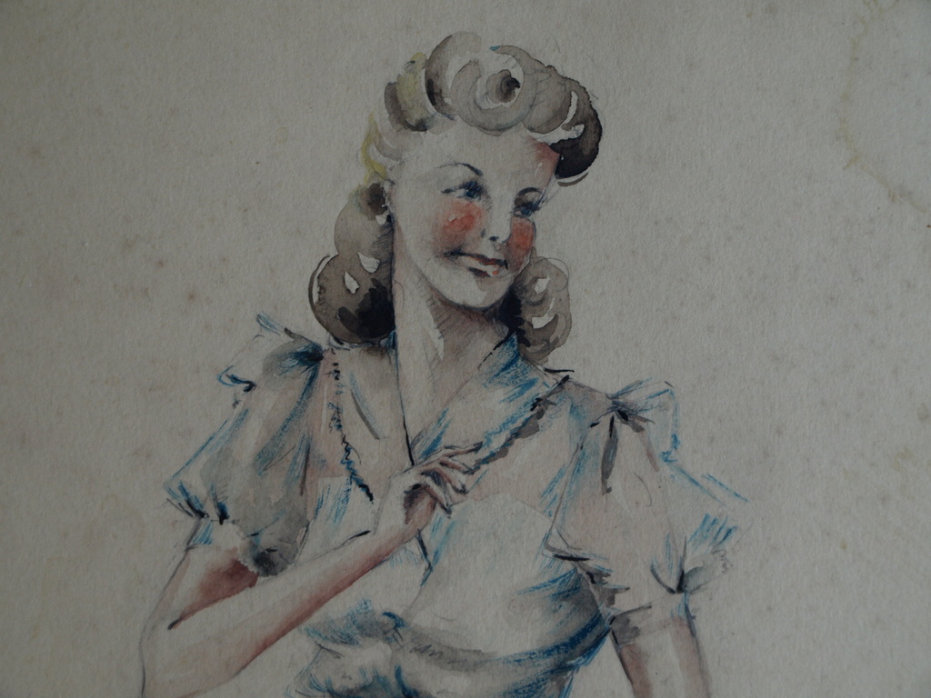 Aquarel – Vrouw – ingelijst – ca 1e helft 20e eeuw kopen? Bied vanaf 1!