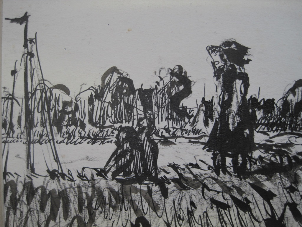 Jan Groenestein * op de dijk bij Sloterdijk * oostind.inkt tekening omstreeks 19 kopen? Bied vanaf 1!