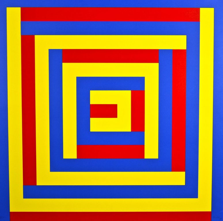 Bob Bonies: Zeefdruk. Abstracte compositie verkocht voor € 60!