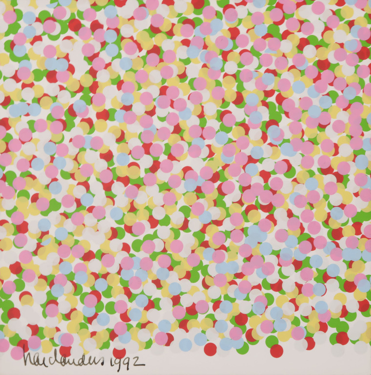 Har Sanders: Zeefdruk, Confetti verkocht voor € 40!