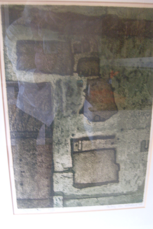 Anthony van Lieshout,ets op alluminium,enigmatique verkocht voor € 40!