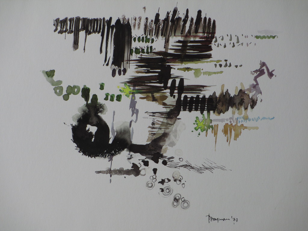 Norman Perryman, Cosmische abstracte compositie, Gemengde techniek kopen? Bied vanaf 1!