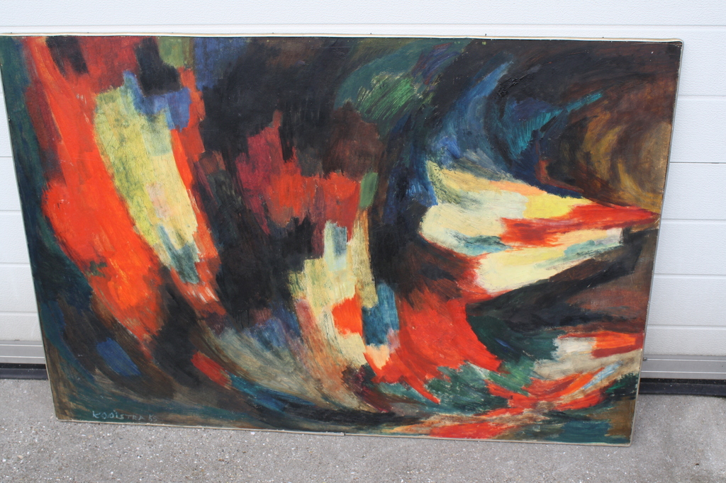 Pieter Kooistra 1922 - 1998 - ABTRACT 1968 -  kopen? Bied vanaf 200!