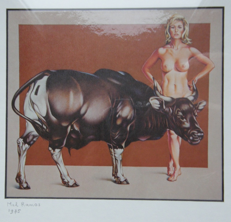 Mel Ramos; ingelijst werk uit 1975 kopen? Bied vanaf 175!