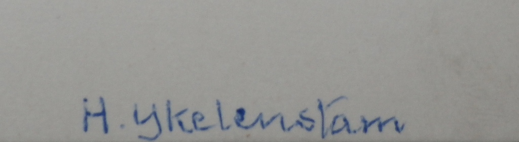 Hendrikus IJkelenstam - potloodtekening kopen? Bied vanaf 10!