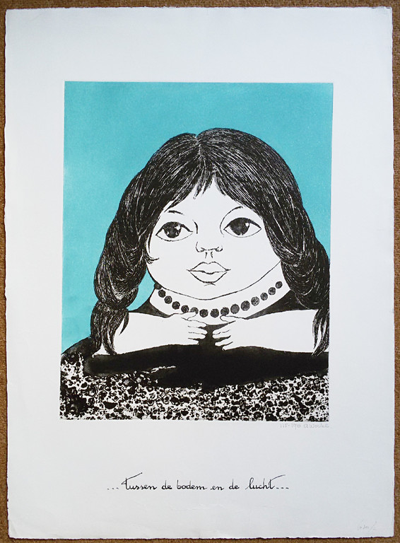 Ans Wortel - Tussen de bodem en de lucht, aquatint ets kopen? Bied vanaf 65!