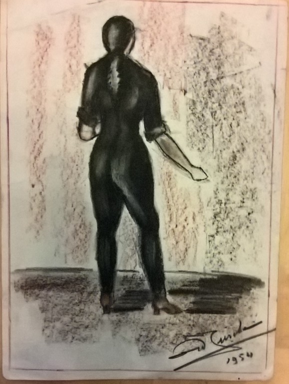 Jurcka Willem, tekening, portret vrouw verkocht voor € 55!