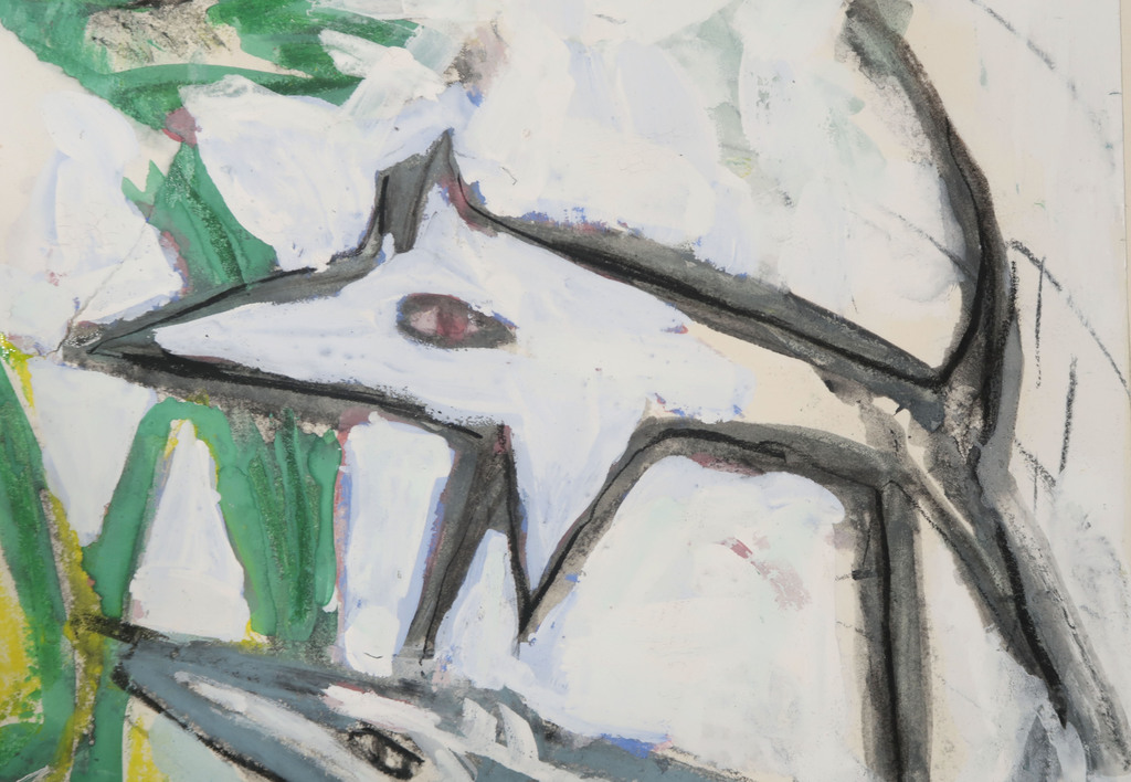 Onbekend: Gouache en collage, Zonder titel kopen? Bied vanaf 1!