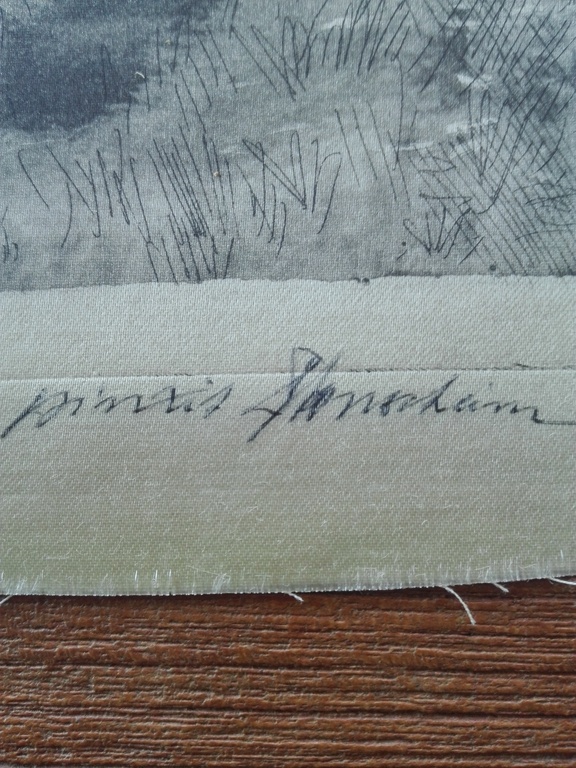 Gesigneerd onbekende kunstenaar, ets op zijde, Wilde paarden, impressionisme kopen? Bied vanaf 1!