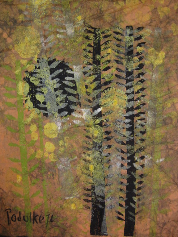 Mich.Podulke 1922-1988 gem.techniek "Bomen" gesigneerd 19 kopen? Bied vanaf 1!