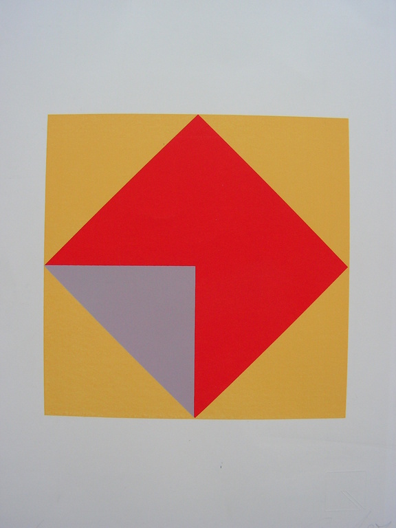 Chavalit Soemprungsuk 1939  -  zeefdruk  - Geometrische compositie kopen? Bied vanaf 50!