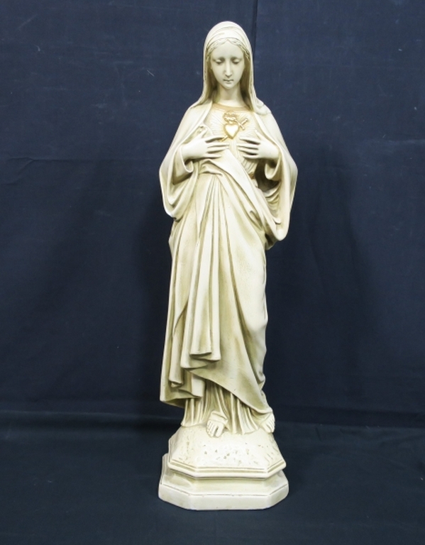 Gipsen beeld van De Heilige Maria kopen? Bied vanaf 70!