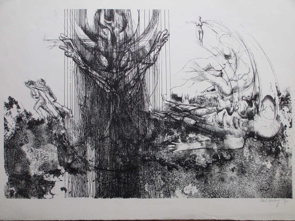 Aat Verhoog - Aat Verhoog, De zondeval, Litho kopen? Bied vanaf 1!