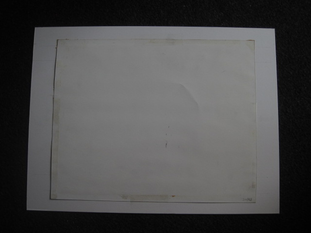 Intrigerend vroeg (1977) Aquarel "Man op bed" van Jan Bouman (1945-) gesigneerd  kopen? Bied vanaf 1!