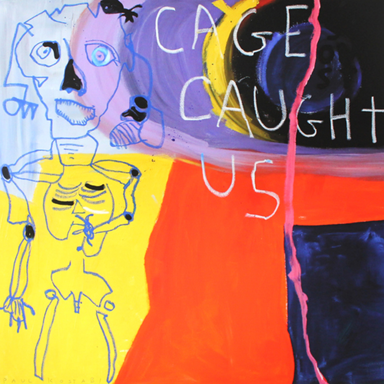 Paul Kostabi - Cage caught us - Giclee 2014 - handgesigneerd verkocht voor € 79!